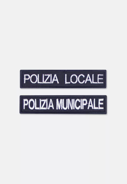 Dicitura ricamata Polizia Locale o Municipale