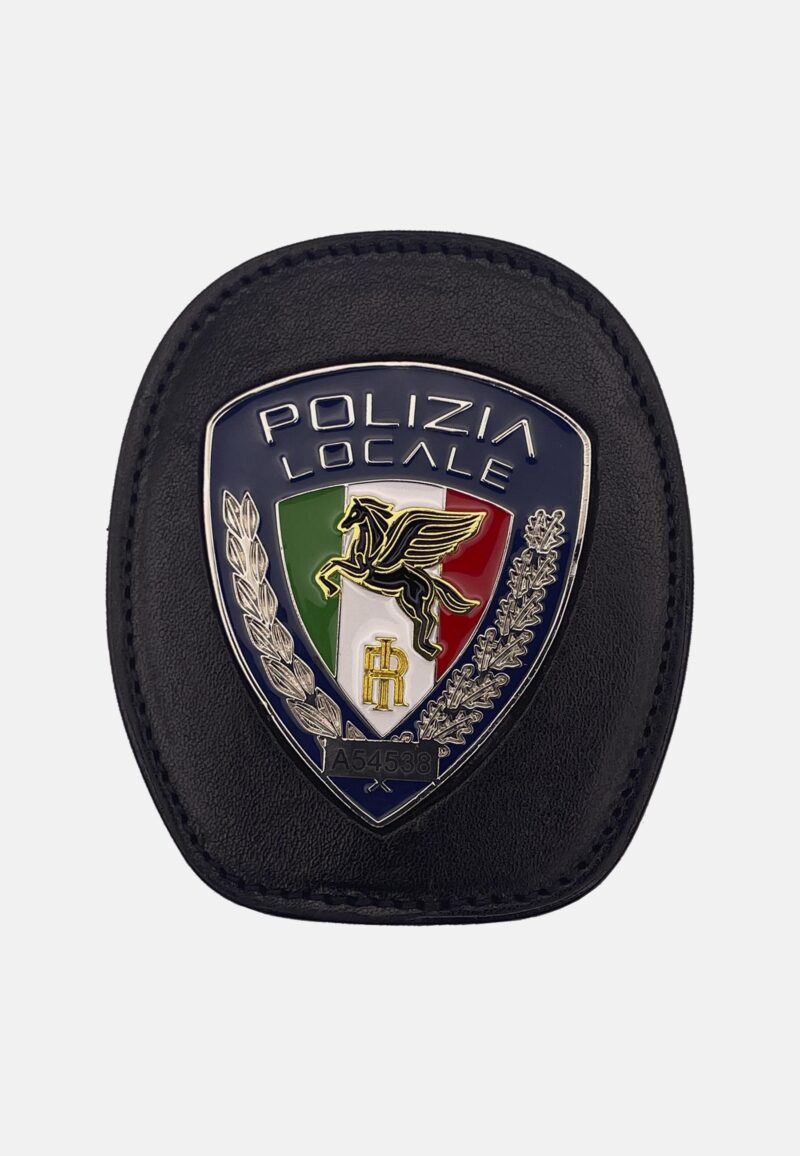 Porta placca da cintura Polizia Locale