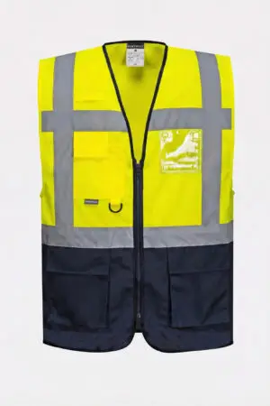Gilet alta visibilità multitasche bicolore